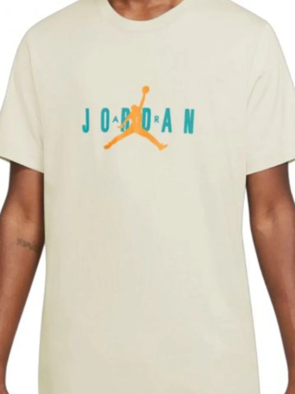 Jordan Air T-Shirt Men AOP Sail/New Emerald/Taxi